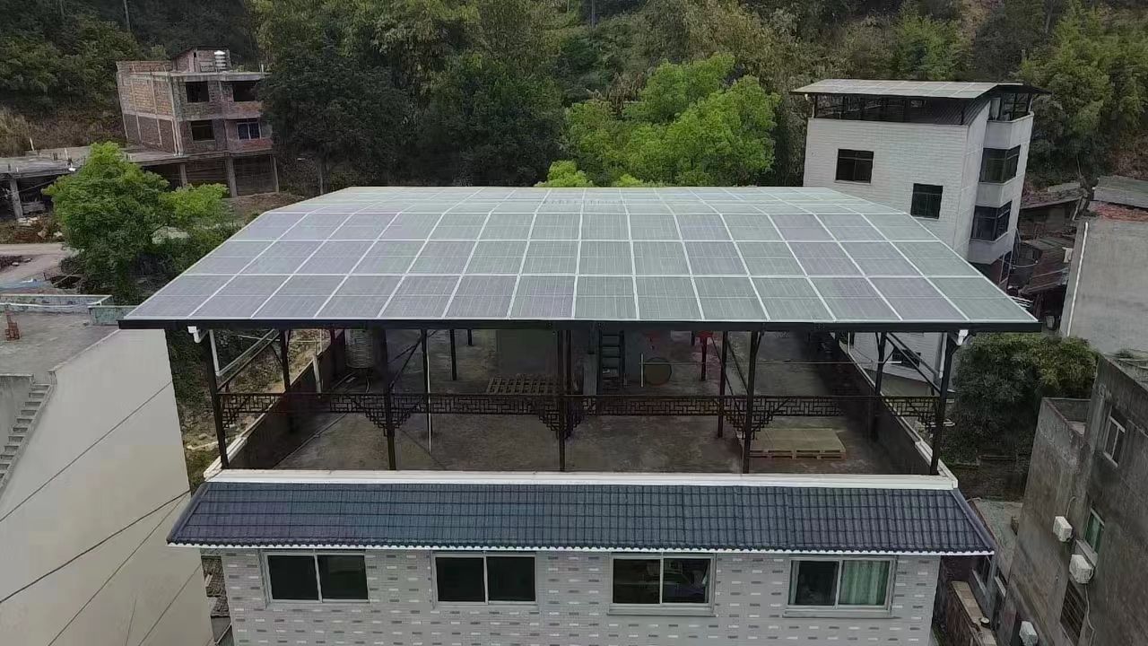 玉树15kw+10kwh自建别墅家庭光伏储能系统